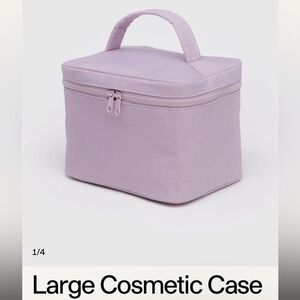 BAGGU Large Cosmetic Case in Dusty Pink